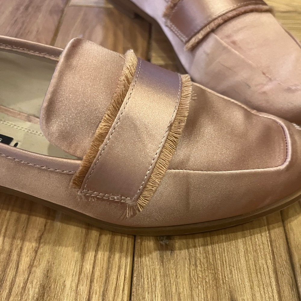 Zara size 36 satin pink flats